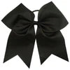 Kenz Laurenz 7” Large Plain Hair Bow w/Ponytail Holder