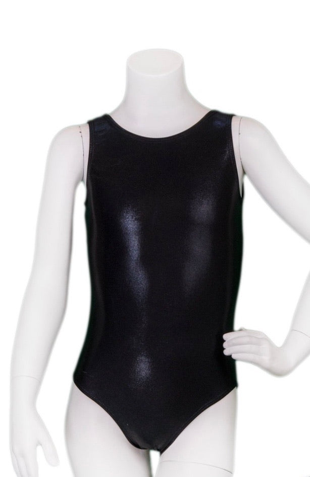 Destira Basic Tank Leotard in Mystique (Black)