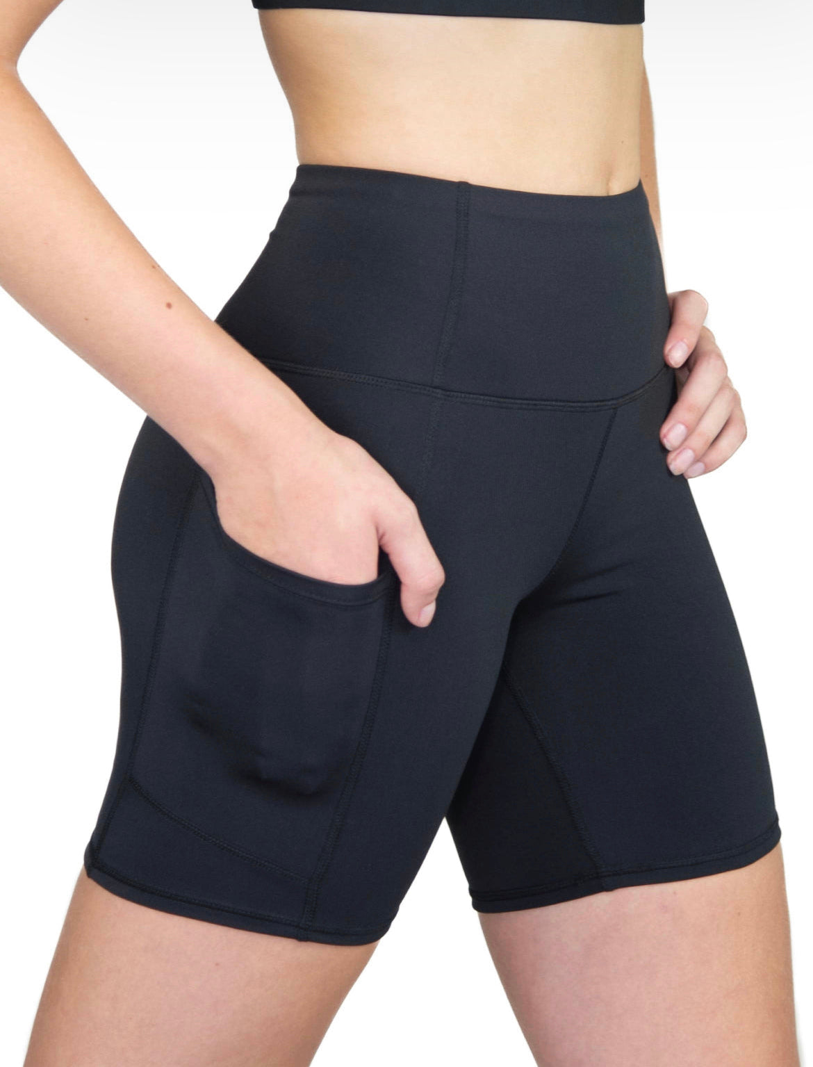 CZJ Women Recycled Poly Bike Short w/Pockets